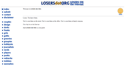 Desktop Screenshot of losers.org